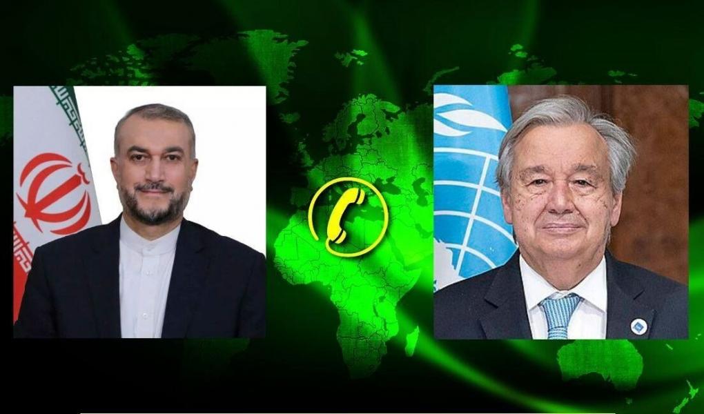 گفتگوی امیرعبداللهیان و گوترش درباره حمله اسرائیل به کنسولگری ایران در سوریه