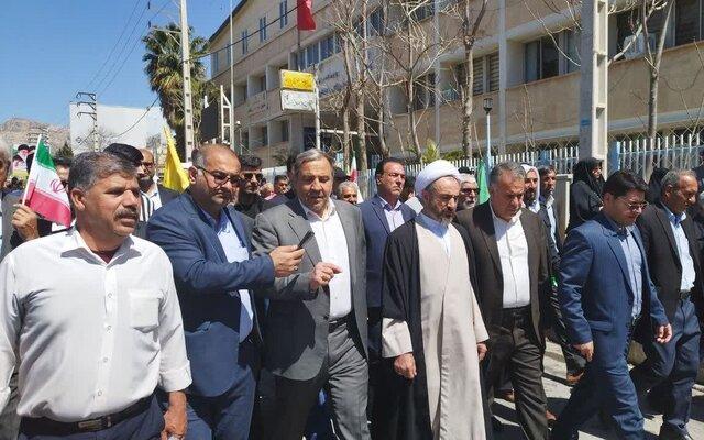 استاندار ایلام: حضور ‌حماسی مردم در راهپیمایی روز قدس برگرفته از وجدان‌های بیدار است