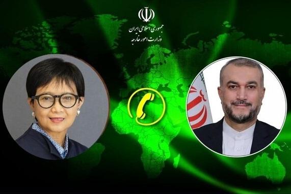 دعوت امیرعبداللهیان از وزیرخارجه اندونزی برای سفر به تهران