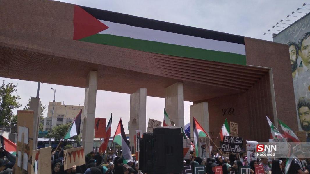 دانشجویان شریف پای کار آزادی‌خواهان جهان آمدند +فیلم