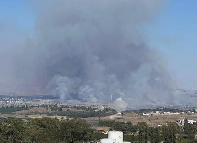 حملات موشکی مقاومت لبنان به مقرهای صهیونیست‌ها در «جولان اشغالی»