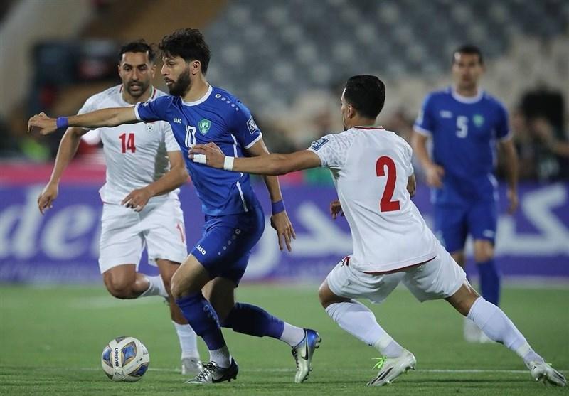 تساوی ایران و ازبکستان در نیمه نخست